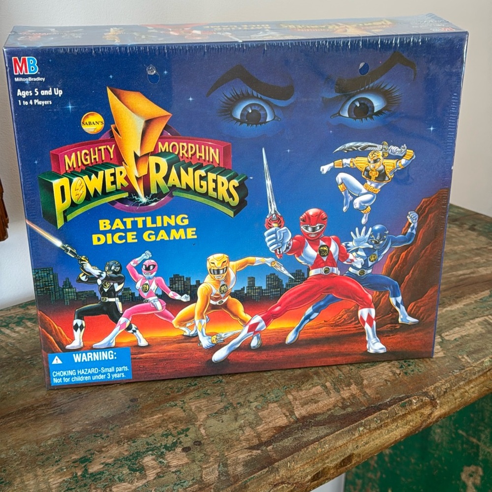 1994 mighty morphin power rangers battling dice game. Sealed and new in the box